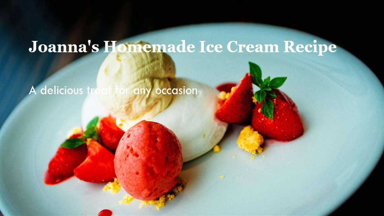 Joanna Gaines Ice Cream Recipe