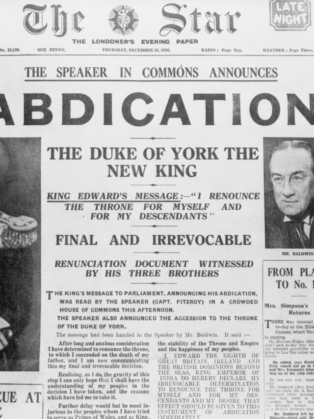 From Queen Mergrethe Ii To Edward Viii: Famous Abdications